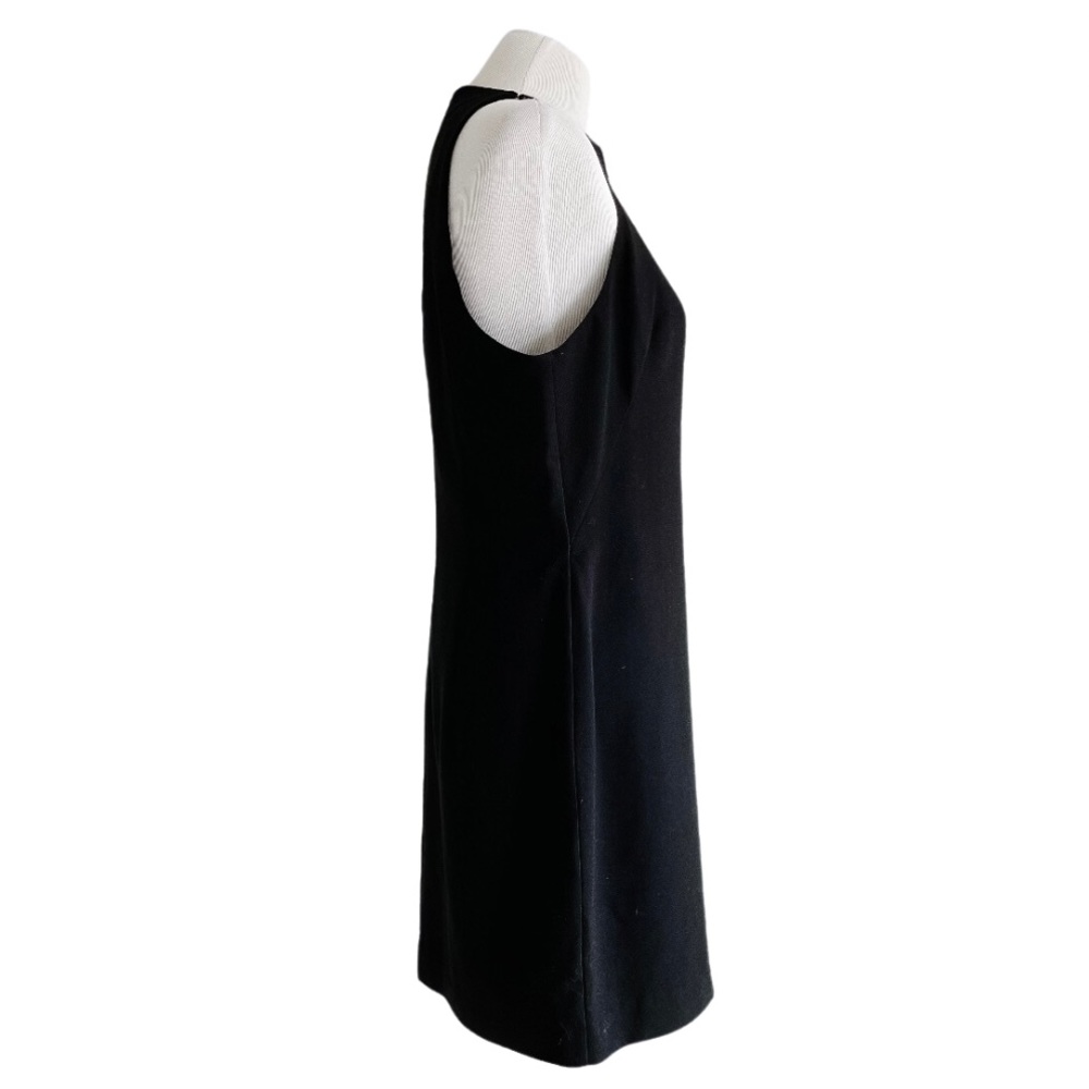 Black Halo Pabla Mini Dress Black Anthropologie Slim Ruffled Halter Dress 14 - Picture 9 of 16